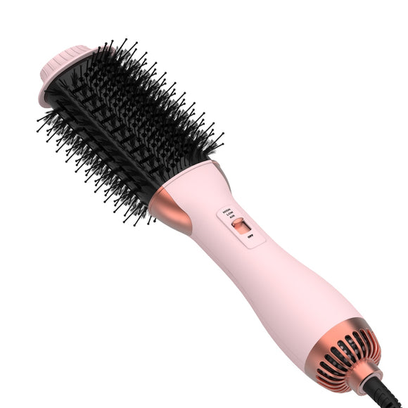 LISAPRO 1000W One-Step Hot Air Brush&Volumizer PLUS 2.0 Hair Dryer and Hair Styler New Black Golden Hair Curler Brush