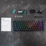 RK68(RK855)/RK71 RGB Wireless 65% Compact Mechanical Keyboard, 68/71 Keys 60% Bluetooth Hot Swappble Gaming Keyboard