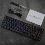 RK68(RK855)/RK71 RGB Wireless 65% Compact Mechanical Keyboard, 68/71 Keys 60% Bluetooth Hot Swappble Gaming Keyboard