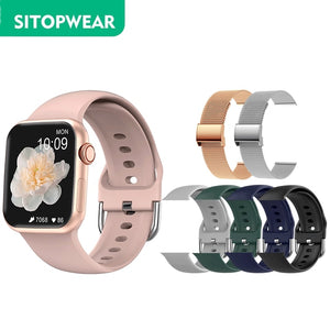 SitopWear Smart Watch 2022 Wireless Charging Smartwatch Bluetooth Calls Watches Men Women Fitness Bracelet Custom Watch Face