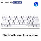 Skyloong Mini Portable 60% Mechanical Keyboard Wireless Bluetooth Gateron Mx RGB Backlight Gaming Keyboard GK61 SK61 For Desktop