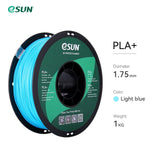 eSUN 3D Printer Filament PLA+ 1.75mm Dimensional Accuracy +/- 0.03mm 1KG (2.2 LBS) Spool 3D Printing Material For 3D Printers