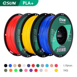 eSUN 3D Printer Filament PLA+ 1.75mm Dimensional Accuracy +/- 0.03mm 1KG (2.2 LBS) Spool 3D Printing Material For 3D Printers